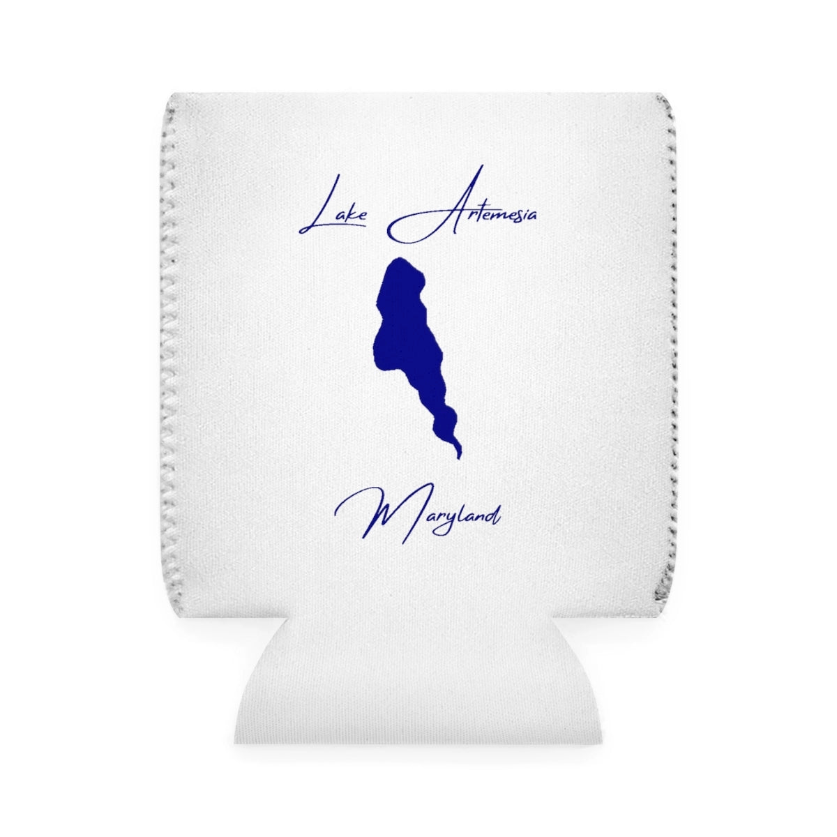 Maryland  Lake  Artemesia  Can  Koozie  front  position  view  from  front-1  white.webp