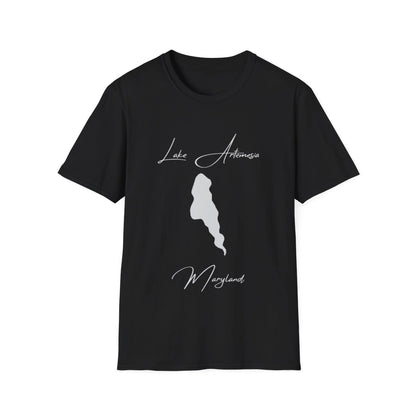 Maryland  Lake  Artemesia  T-shirt  front  position  view  from  front  black.webp