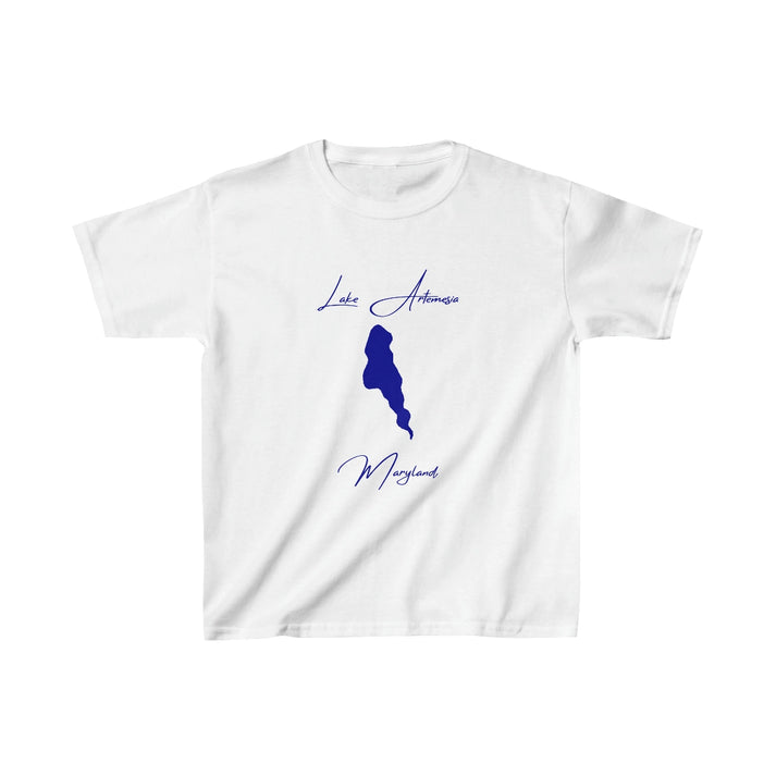 Maryland  Lake  Artemesia  Youth  T-shirt  front  position  view  from  front  white.webp