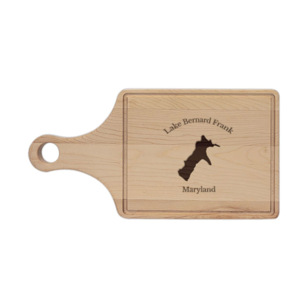Maryland  Lake  Bernard  Frank  Engraved  Cutting  Board  front  position  view  from  front  maple.webp