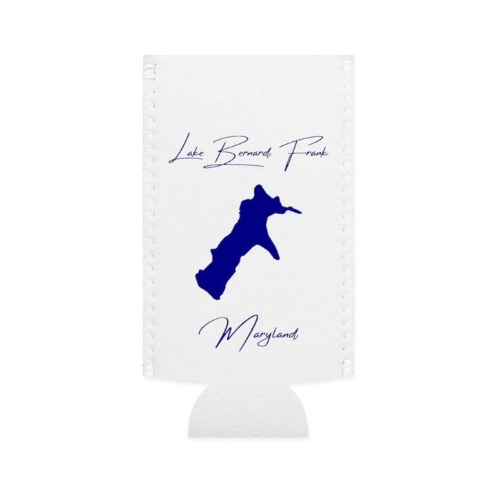 Maryland  Lake  Bernard  Frank  Slim  Can  Koozie  front  position  view  from  flat-front  white.webp