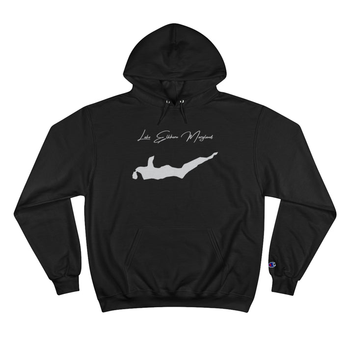 Maryland  Lake  Elkhorn  Hoodie  front  position  view  from  front  black.webp