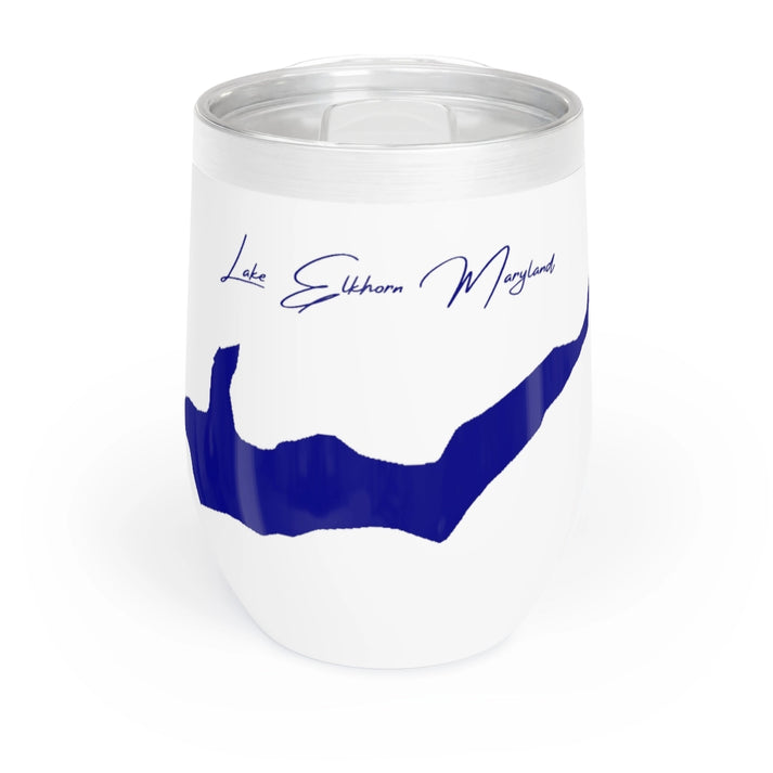 Maryland  Lake  Elkhorn  Wine  Tumbler  front  position  view  from  front  white.webp