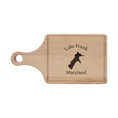 Maryland  Lake  Frank  Engraved  Cutting  Board  front  position  view  from  front  maple.webp