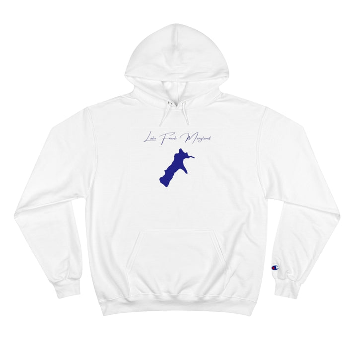 Maryland  Lake  Frank  Hoodie  front  position  view  from  front  white.webp