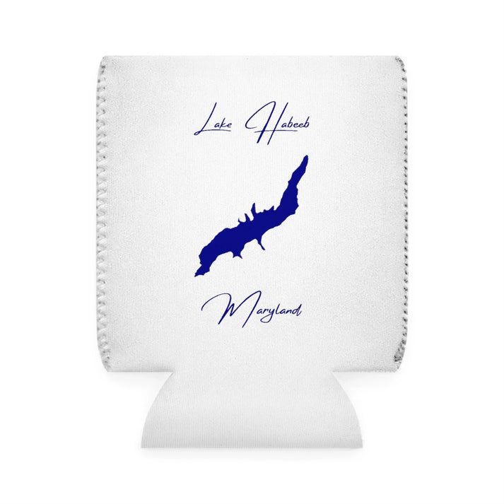 Maryland  Lake  Habeeb  Can  Koozie  front  position  view  from  front-1  white.webp