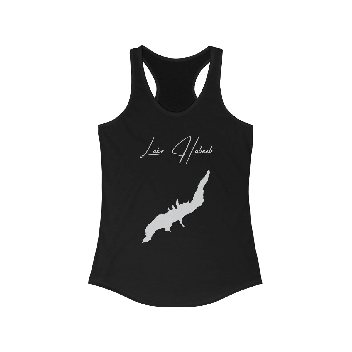 Maryland  Lake  Habeeb  Racerback-Tank  front  position  view  from  front  solid  black.webp