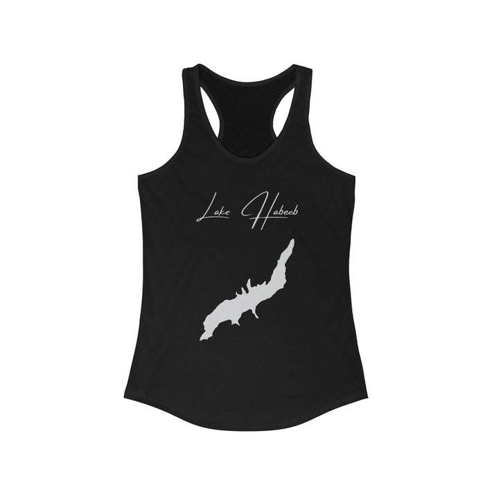 Maryland  Lake  Habeeb  Racerback-Tank  front  position  view  from  front  solid  black.webp