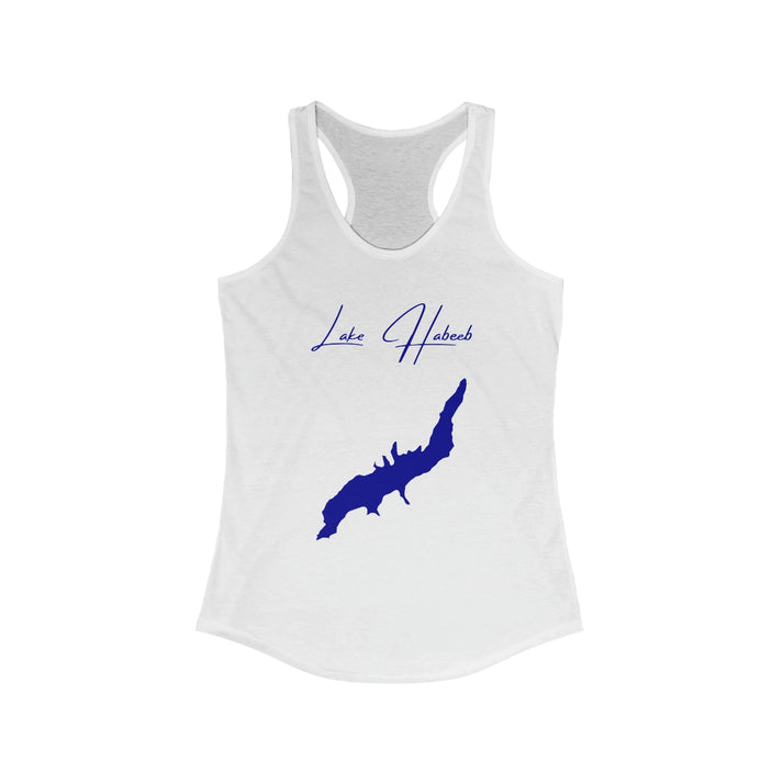 Maryland  Lake  Habeeb  Racerback-Tank  front  position  view  from  front  solid  white.webp