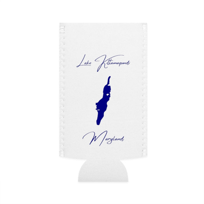 Maryland  Lake  Kittamaqundi  Slim  Can  Koozie  front  position  view  from  flat-front  white.webp