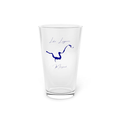 Maryland  Lake  Linganore  16oz  Pint  Glass  front  position  view  from  front  16oz.webp