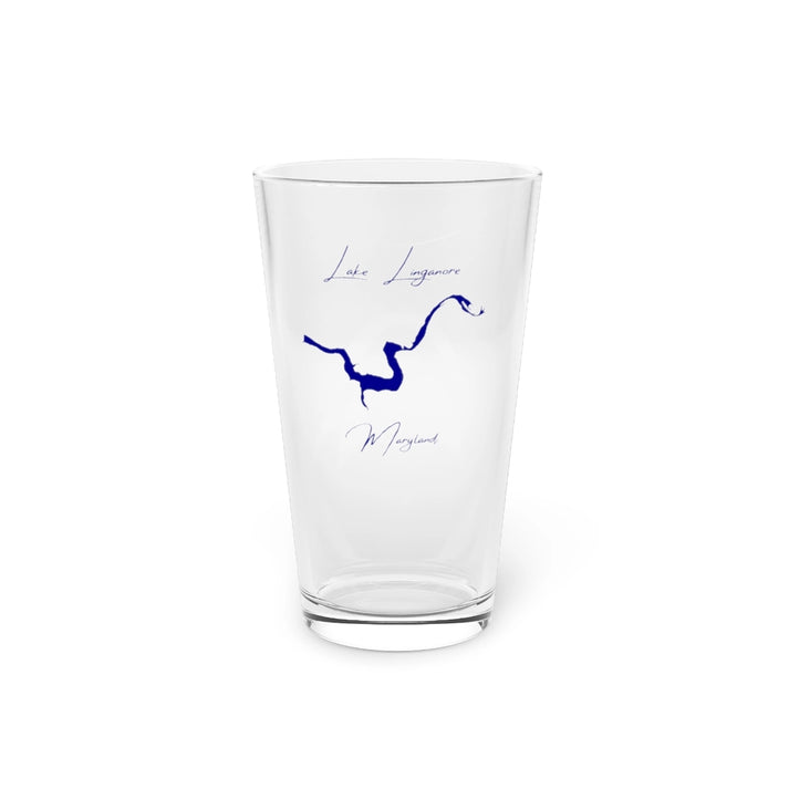Maryland  Lake  Linganore  16oz  Pint  Glass  front  position  view  from  front  16oz.webp