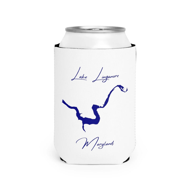 Maryland  Lake  Linganore  Can  Koozie  front  position  view  from  front-2  white.webp
