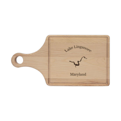 Maryland  Lake  Linganore  Engraved  Cutting  Board  front  position  view  from  front  maple.webp
