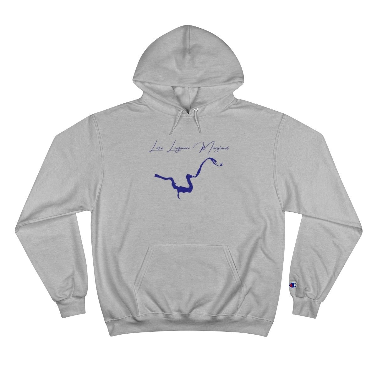 Maryland  Lake  Linganore  Hoodie  front  position  view  from  front  light  steel.webp