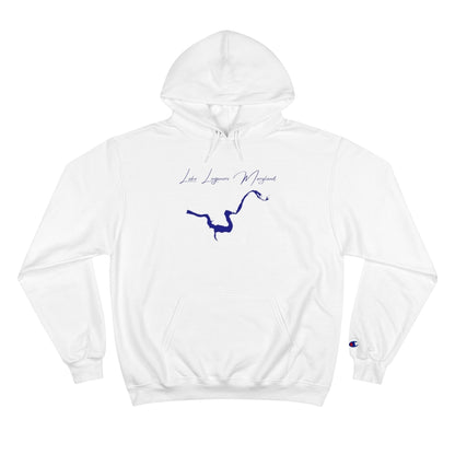 Maryland  Lake  Linganore  Hoodie  front  position  view  from  front  white.webp