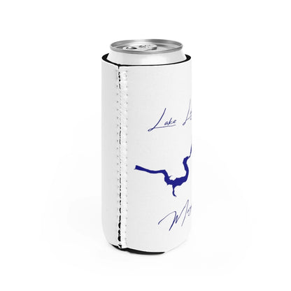 Maryland  Lake  Linganore  Slim  Can  Koozie  all  position  view  from  right  white.webp