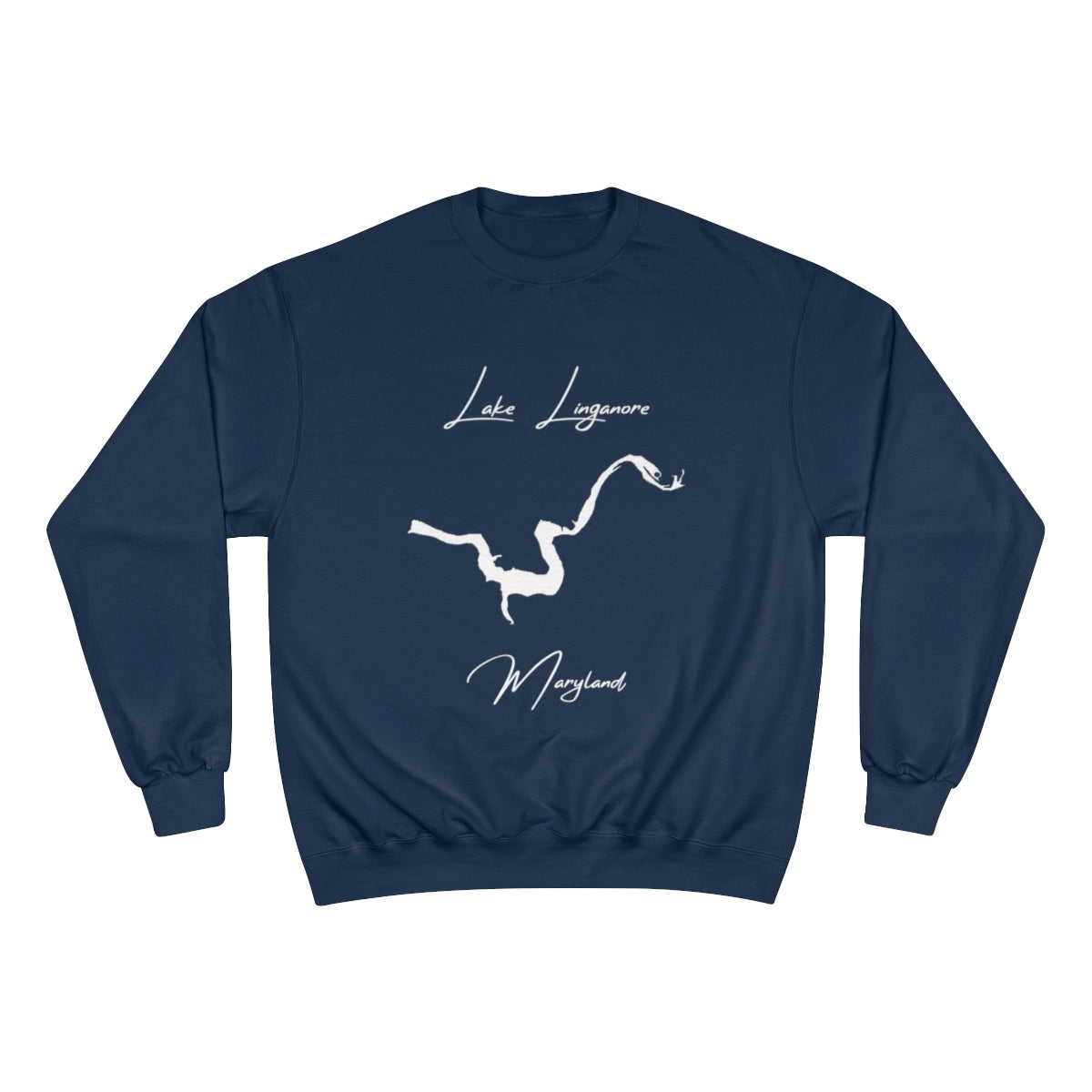 Maryland  Lake  Linganore  Sweatshirt  front  position  view  from  front  navy.webp