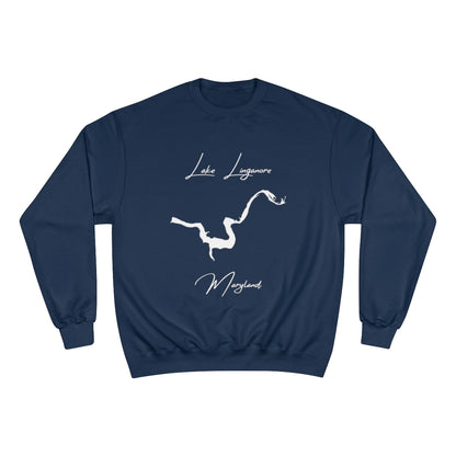 Maryland  Lake  Linganore  Sweatshirt  front  position  view  from  front  navy.webp