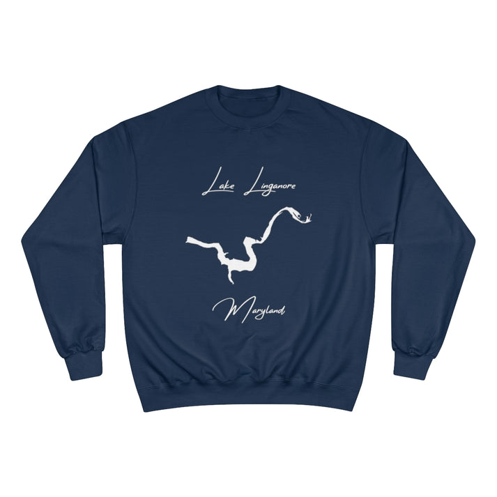 Maryland  Lake  Linganore  Sweatshirt  front  position  view  from  front  navy.webp
