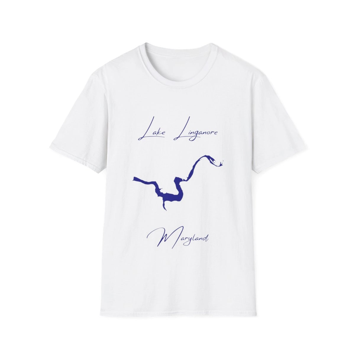 Maryland  Lake  Linganore  T-shirt  front  position  view  from  front  white.webp