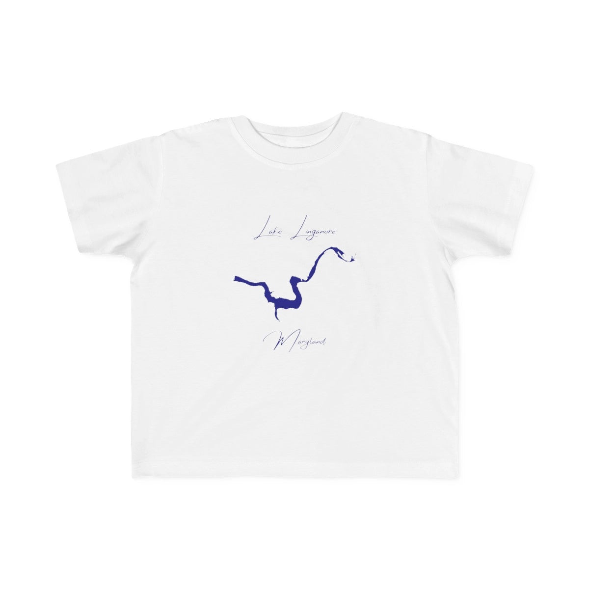 Maryland  Lake  Linganore  Toddler  T-shirt  front  position  view  from  front  white.webp