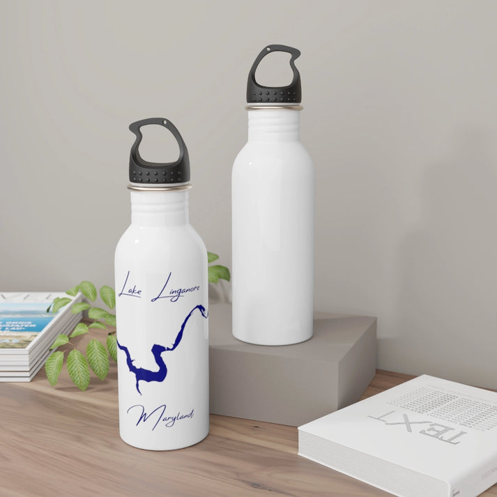 Maryland  Lake  Linganore  Water  bottle  other  position  view  from  context-2  white.webp