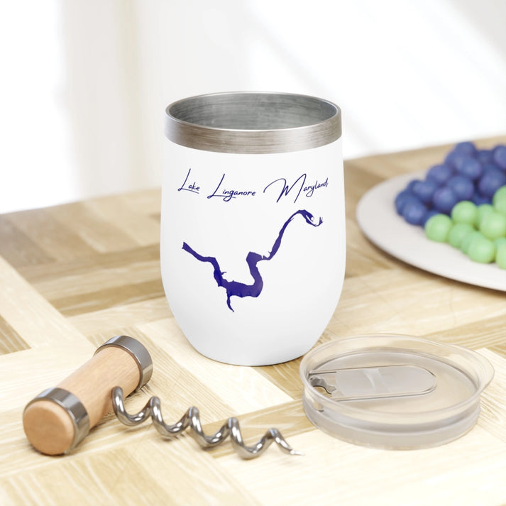Maryland  Lake  Linganore  Wine  Tumbler  other  position  view  from  context  white.webp