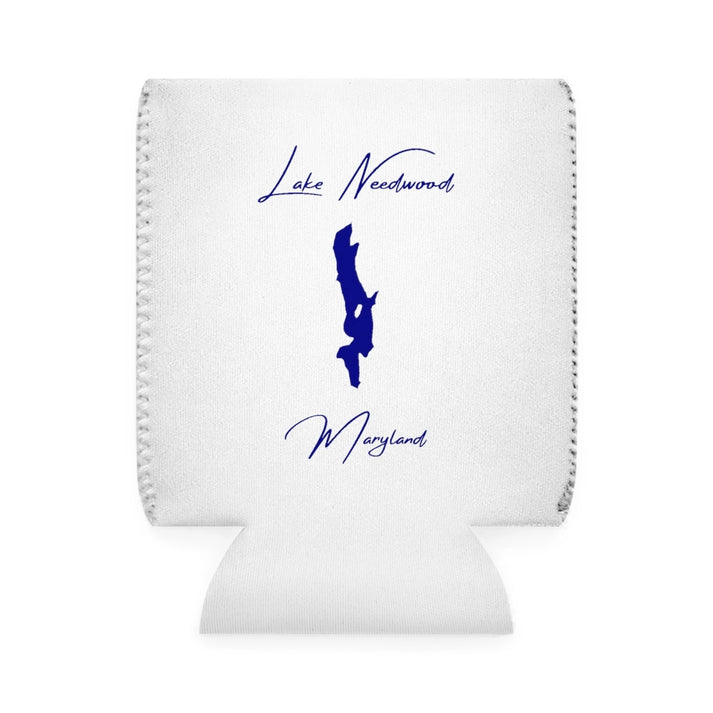 Maryland  Lake  Needwood  Can  Koozie  front  position  view  from  front-1  white.webp