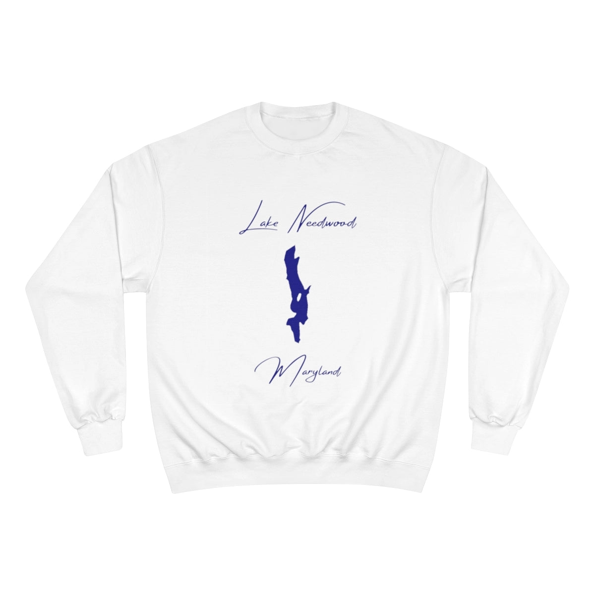 Maryland  Lake  Needwood  Sweatshirt  front  position  view  from  front  white.webp