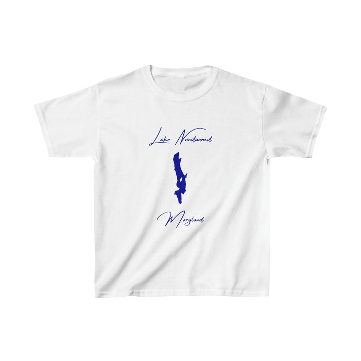 Maryland  Lake  Needwood  Youth  T-shirt  front  position  view  from  front  white.webp