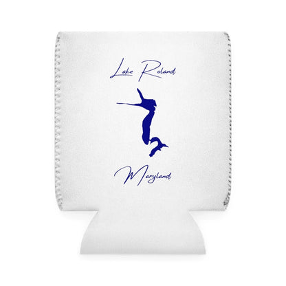 Maryland  Lake  Roland  Can  Koozie  front  position  view  from  front-1  white.webp