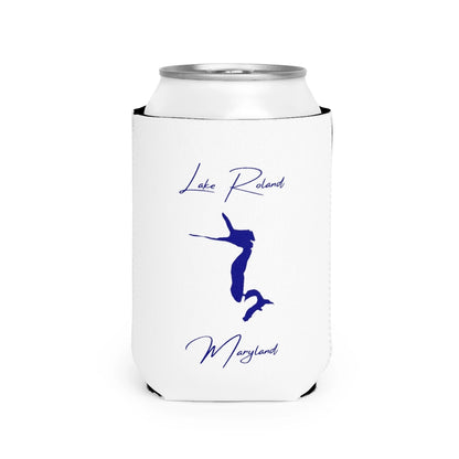 Maryland  Lake  Roland  Can  Koozie  front  position  view  from  front-2  white.webp