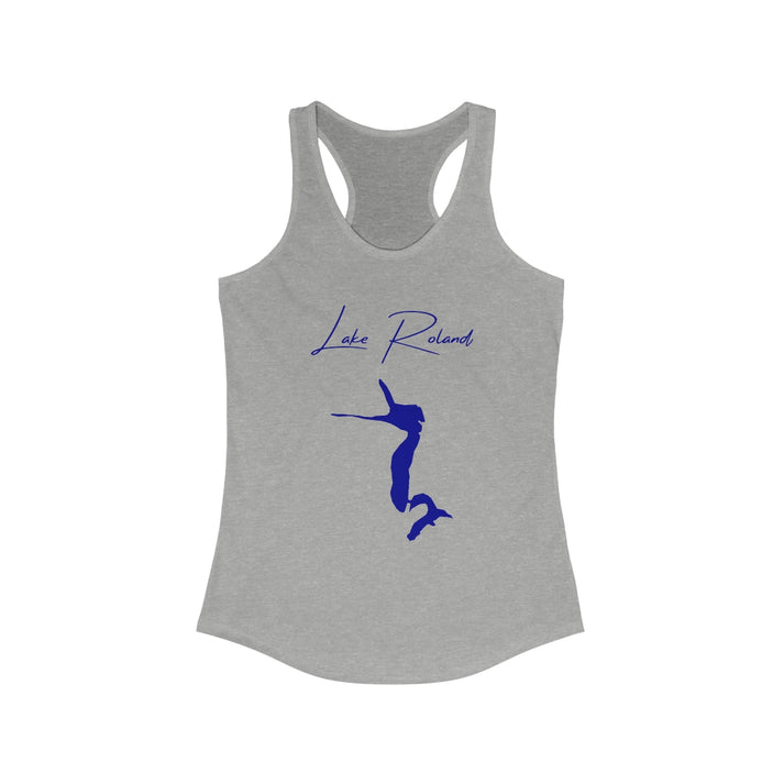 Maryland  Lake  Roland  Racerback-Tank  front  position  view  from  front  heather  grey.webp