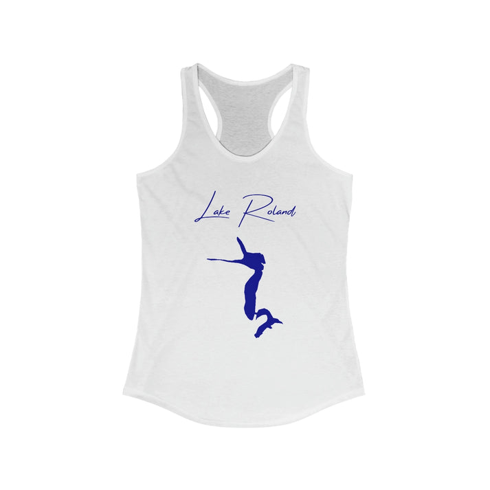 Maryland  Lake  Roland  Racerback-Tank  front  position  view  from  front  solid  white.webp