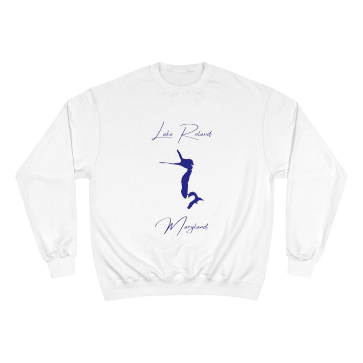 Maryland  Lake  Roland  Sweatshirt  front  position  view  from  front  white.webp