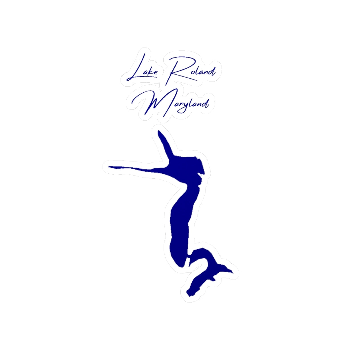 Maryland  Lake  Roland  Vinyl  Decal  other  position  view  from  front  4  x  6.webp