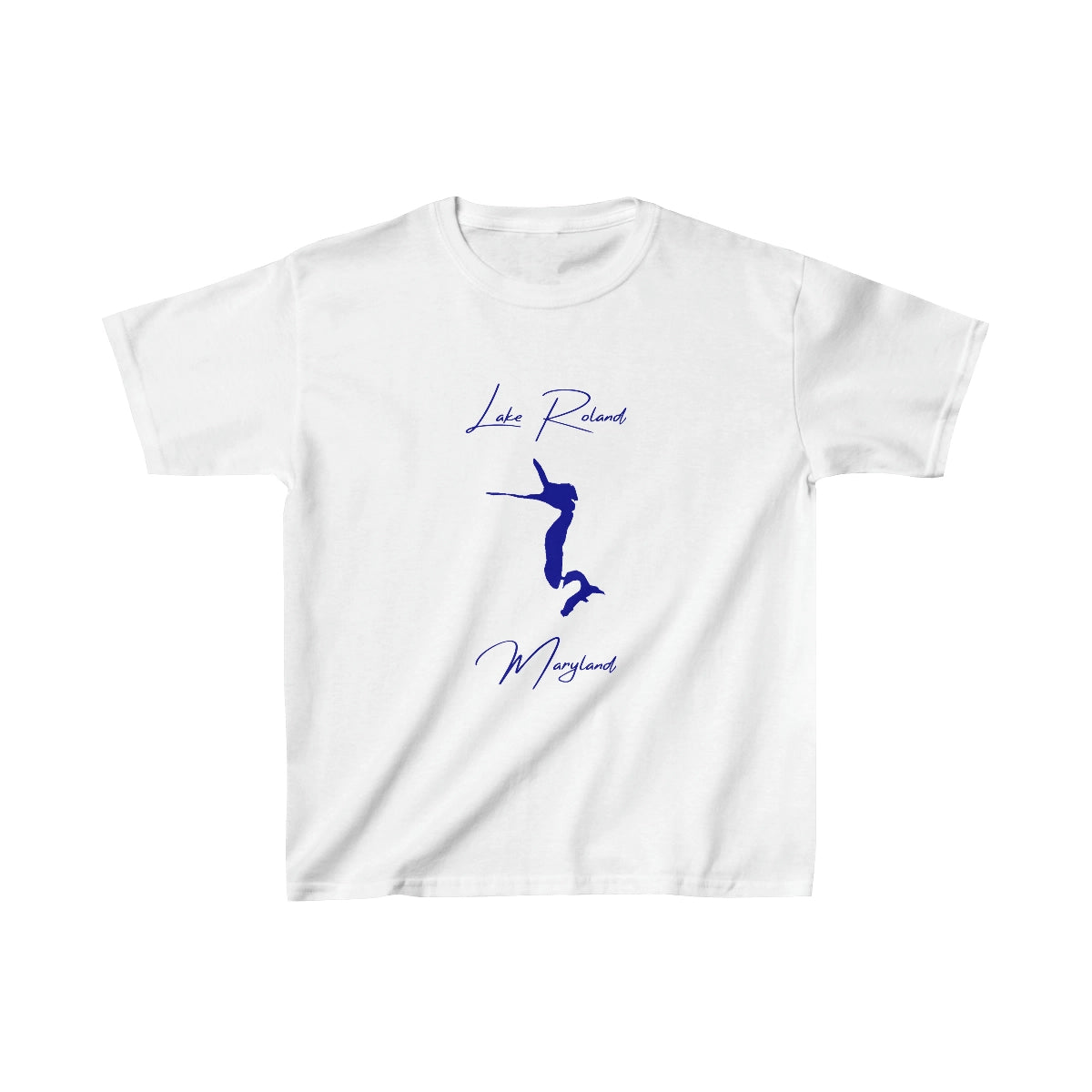 Maryland  Lake  Roland  Youth  T-shirt  front  position  view  from  front  white.webp