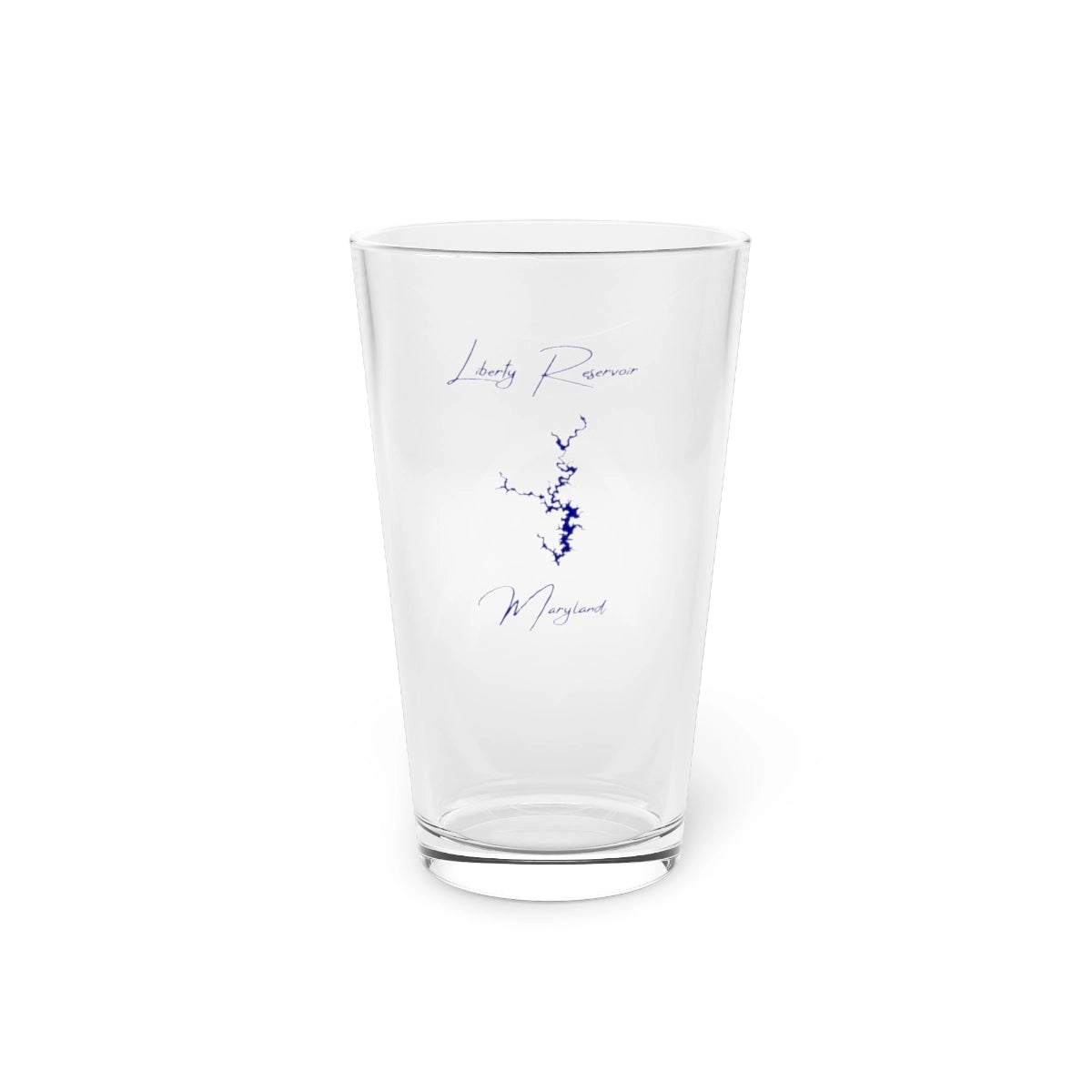 Maryland  Liberty  Reservoir  16oz  Pint  Glass  front  position  view  from  front  16oz.webp