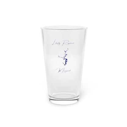 Maryland  Liberty  Reservoir  16oz  Pint  Glass  front  position  view  from  front  16oz.webp