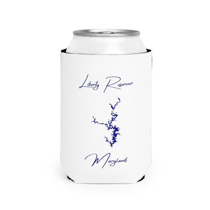 Maryland  Liberty  Reservoir  Can  Koozie  front  position  view  from  front-2  white.webp