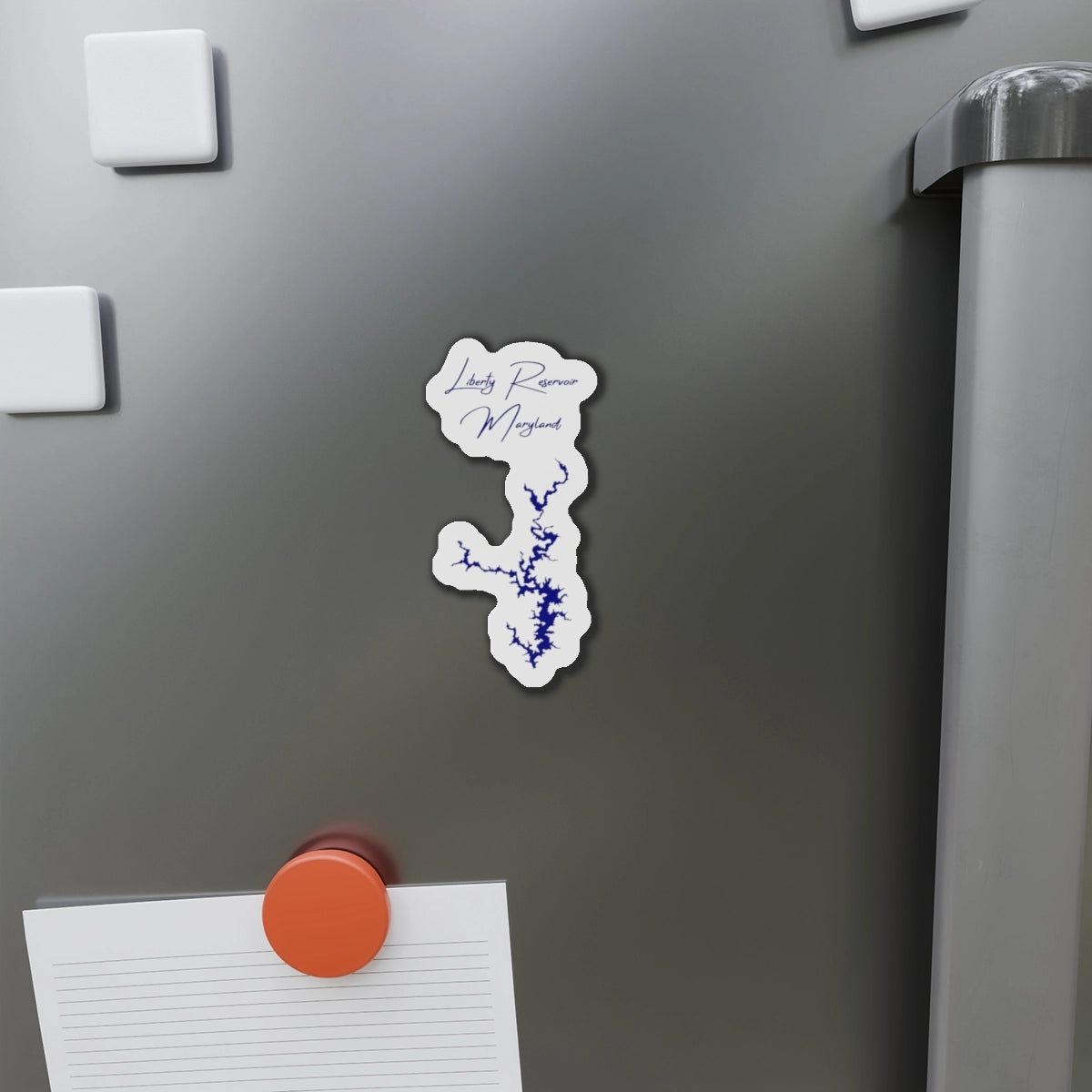 Maryland  Liberty  Reservoir  Die  Cut  Magnet  front  position  view  from  context-1  4  x  4.webp