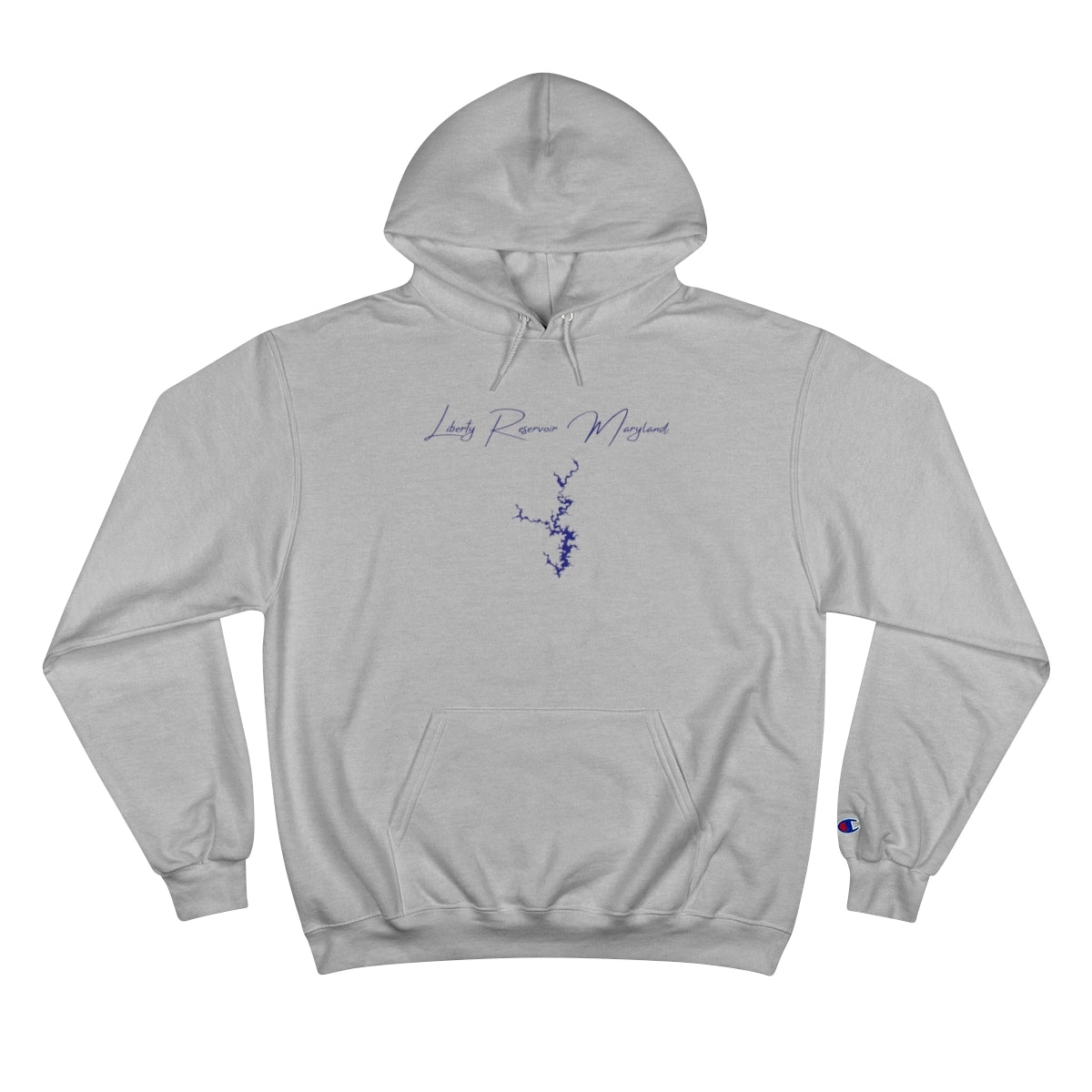 Maryland  Liberty  Reservoir  Hoodie  front  position  view  from  front  light  steel.webp