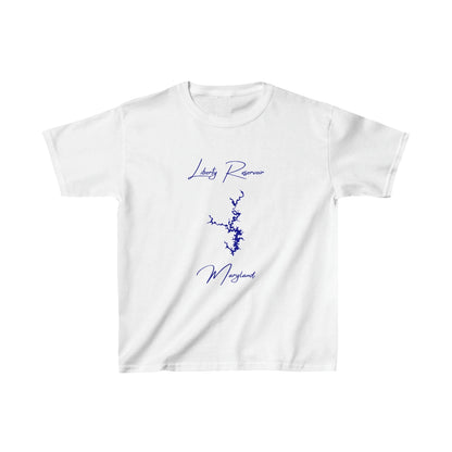 Maryland  Liberty  Reservoir  Youth  T-shirt  front  position  view  from  front  white.webp
