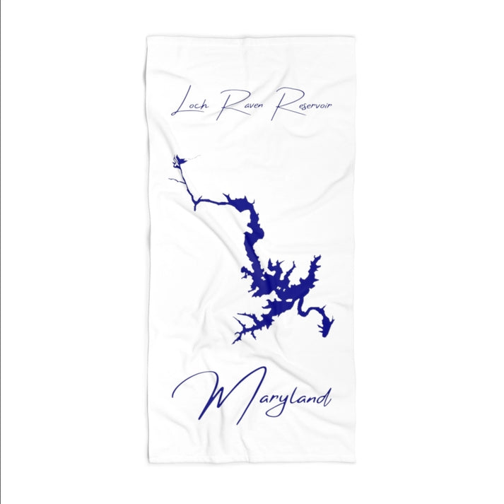 Maryland  Loch  Raven  Reservoir  Beach  Towel  front  position  view  from  front  36  x  72.webp