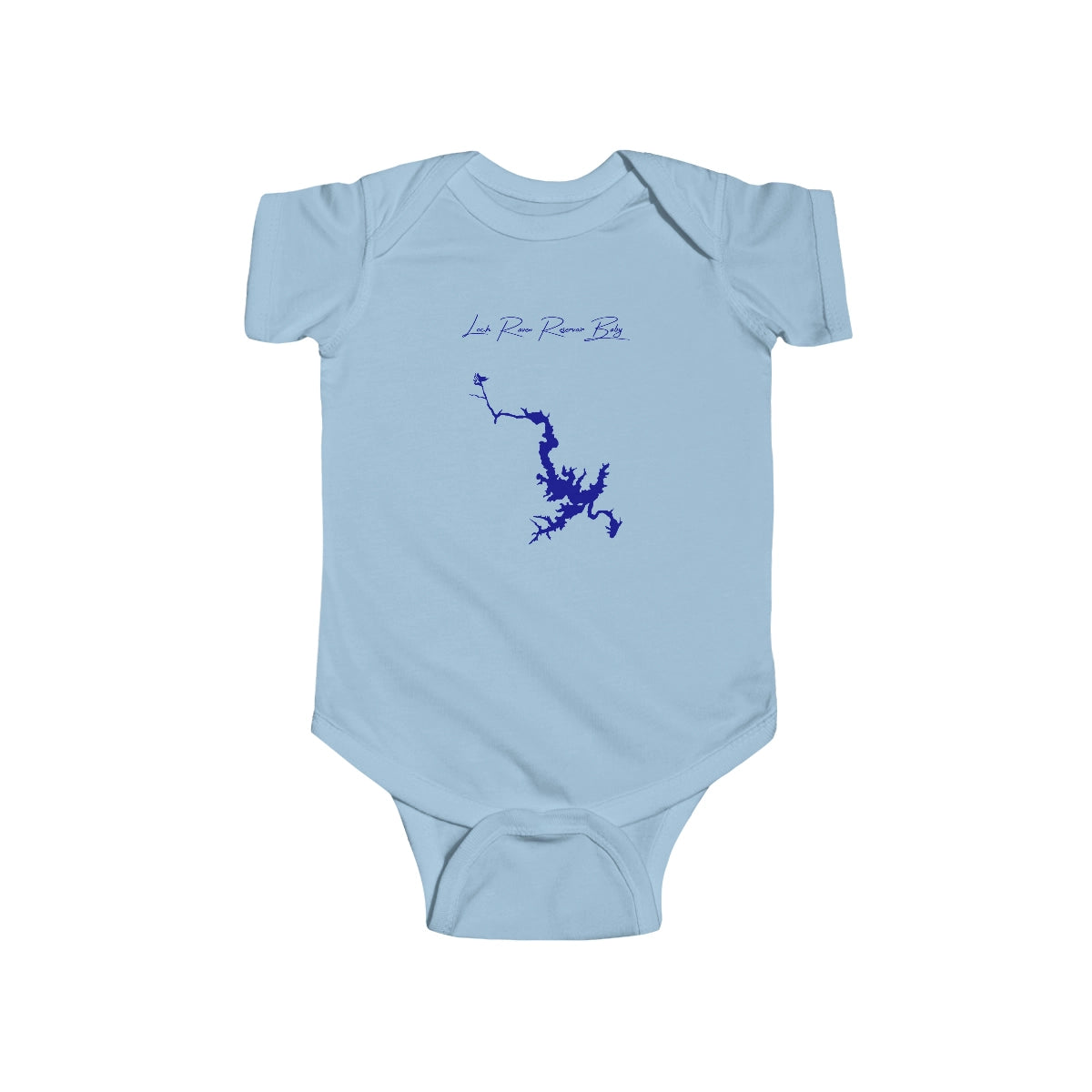 Maryland  Loch  Raven  Reservoir  Onesie  front  position  view  from  front  light  blue.webp