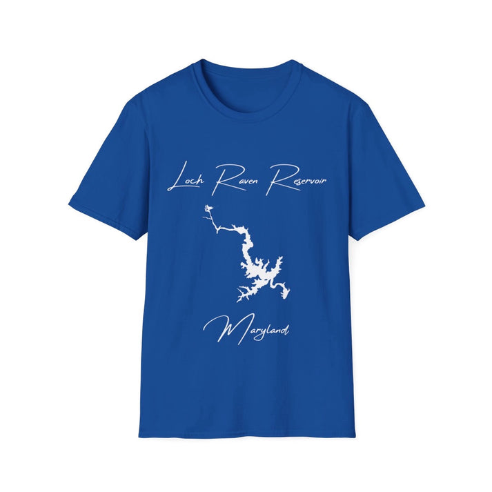 Maryland  Loch  Raven  Reservoir  T-shirt  front  position  view  from  front  royal.webp