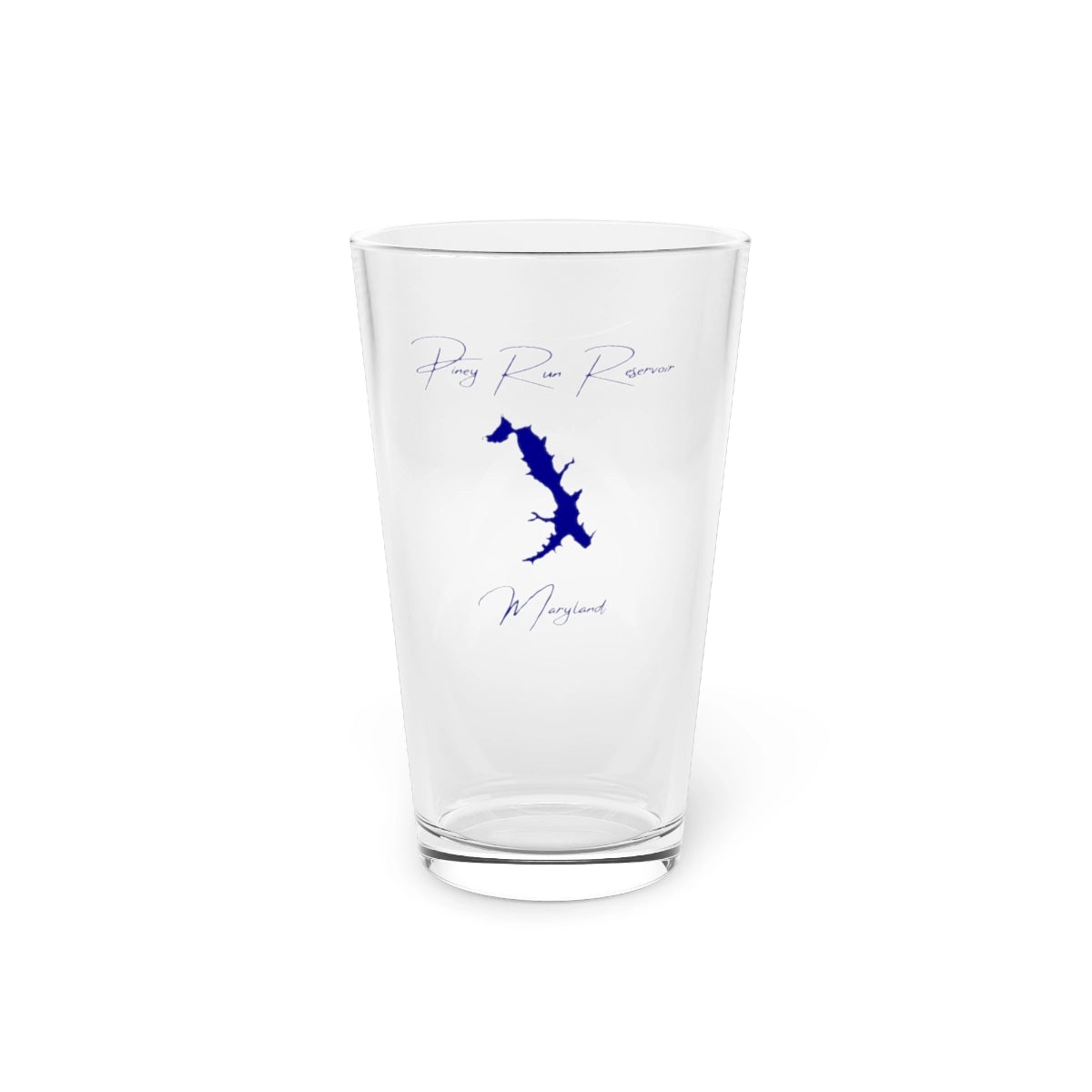 Maryland  Piney  Run  Reservoir  16oz  Pint  Glass  front  position  view  from  front  16oz.webp