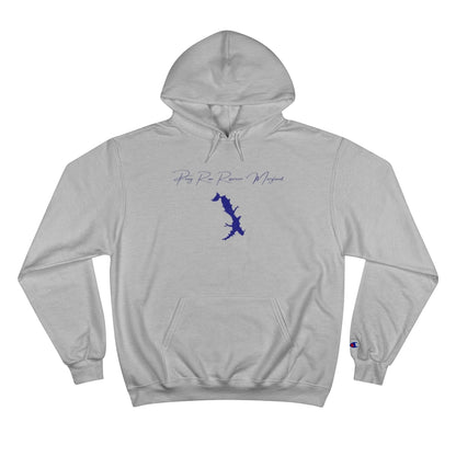 Maryland  Piney  Run  Reservoir  Hoodie  front  position  view  from  front  light  steel.webp