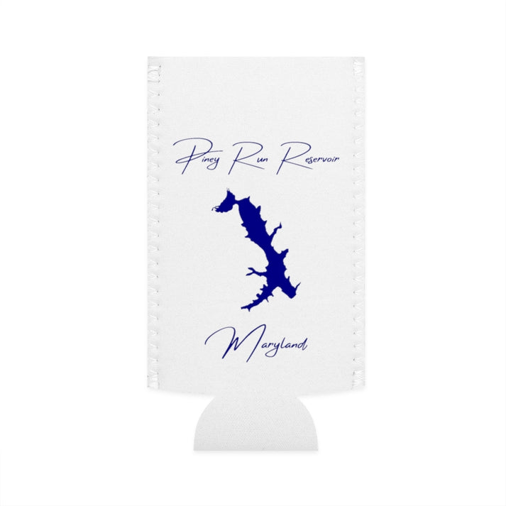 Maryland  Piney  Run  Reservoir  Slim  Can  Koozie  front  position  view  from  flat-front  white.webp